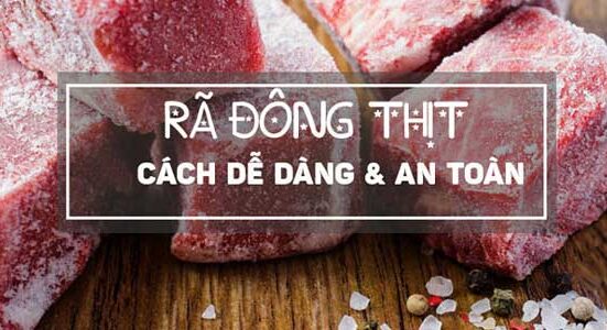 Cách rã đông thịt nhanh